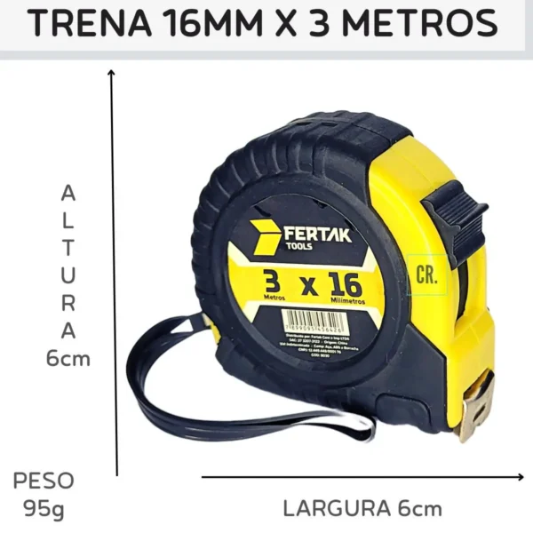 TRENA EMBORRACHADA 3MTS 16MM FERTAK UNIDADE - Image 3