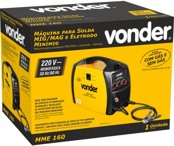Solda MIG/MAG e Eletrodo: Máquina Vonder MM 160 - Image 2