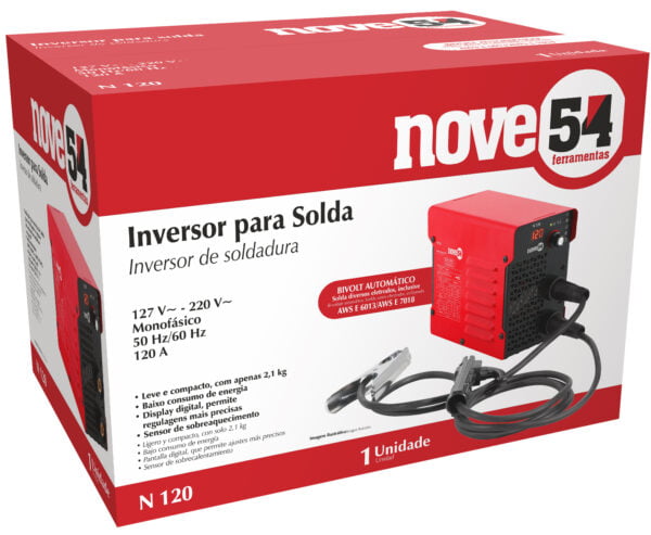 Inversor de Solda 120A Bivolt NOVE54 - Eletrodo Revestido - Image 5