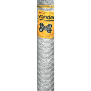Tela metálica hexagonal, malha 3", 16 BWG x 1,5 m, com 50 m, mangueirão, VONDER